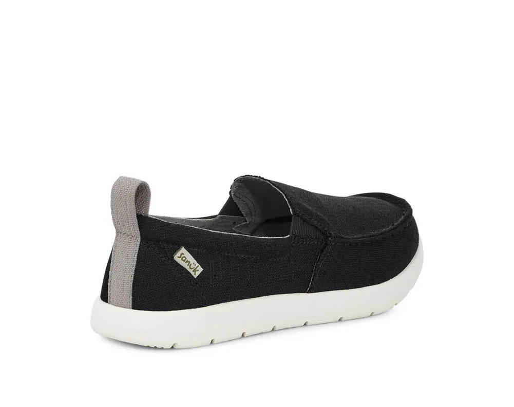 Youth Lil Sidewalk Surfer Lite in Black by Sanuk